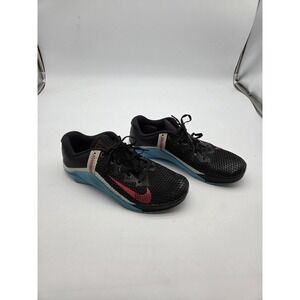 Nike Metcon 6 Shoes Mens Size 11 Black Blue Training Gym Sneakers CK9388-070